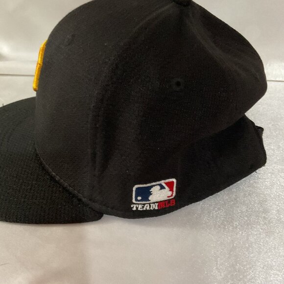 Pittsburgh youth Pirates Black & Yellow Youth Adjustable Team MLB Hat By OC - Picture 3 of 6